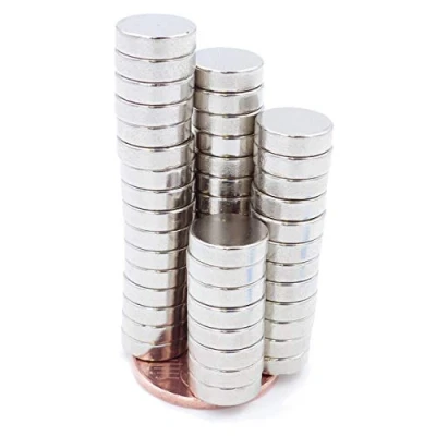 Afbeelding van Brudazon 50 Mini Disc Magneten 10x3mm N52 sterkste niveau Neodymium super sterk Power Magnet for Model Making, Photo, Whiteboard, Refrigerator, Crafting klein, rond &amp; extra