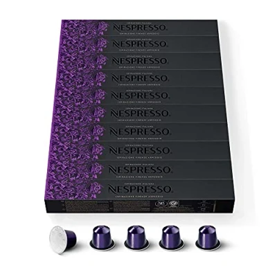 Afbeelding van NESPRESSO originele Arpeggio, donker roosteren, compatibel met koffiemachines, capsuleset van 100 koffiecapsules