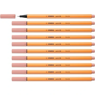Afbeelding van STABILO point 88 Premium Fineliner Fine 0,4 mm Oudroze Doos 10 stuks