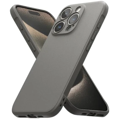 Afbeelding van Ringke Onyx Compatibel met iPhone 15 Pro Case, Robuust Duurzaam Schokbestendig TPU Hoesje Gray
