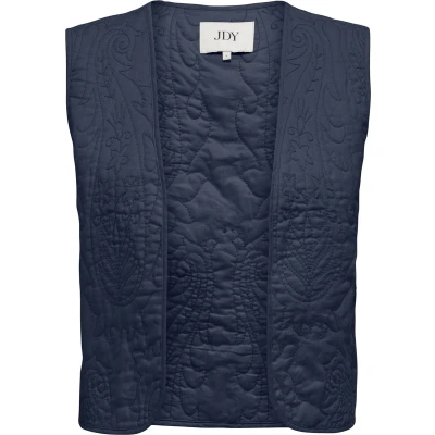 Afbeelding van Jacqueline de Yong Gilet Jdyamia S/l Quilted Waistcoat Wvn 15351556 Dress Blues Dames Maat XS