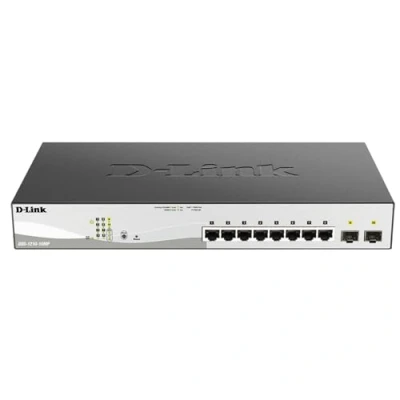Afbeelding van D Link Switch. Smart Managed L2+. 10 Port Gigabit w/PoE (130W) zwart