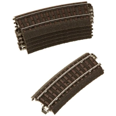 Afbeelding van Märklin 24115 H0 gebogen spoor R1 360 mm, 15 graden, set van 6