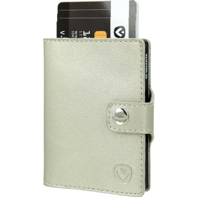 Afbeelding van Valenta Card Case Wallet Gold Goud