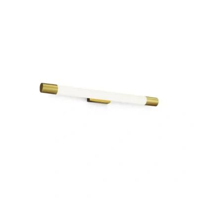 Afbeelding van Philips Rover Spiegelverlichting Spatwaterdicht IP44 10W 60,2 cm Warmwit licht Badkamerlamp Cilindervormig Messingkleurig