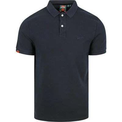 Afbeelding van Superdry regular polo donkerblauw