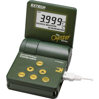 Afbeelding van Extech 412355A Kalibrator Spanning, Stroomsterkte 1x 9 V batterij (blok), meegeleverd