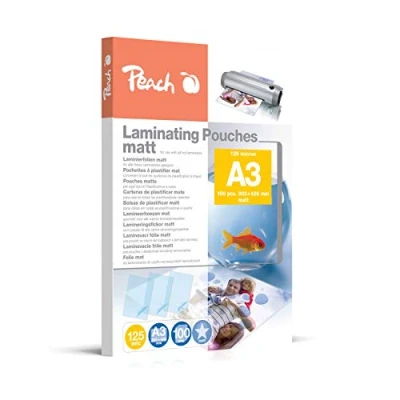 Afbeelding van Peach S PP525 15 lamineerfolie A3, 125 mic, mat 100 stuks
