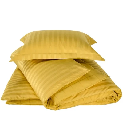Afbeelding van Dekbedovertrek De Witte Lietaer Zygo Ochre Satijn 140 x 200 / 220 cm 1 Persoons