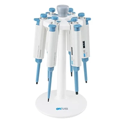 Afbeelding van ONiLAB Lab Pipet Ronde standaard houder, voor 6 pipetten (pipetstandaard) alleen geschikt merk micropipet ..
