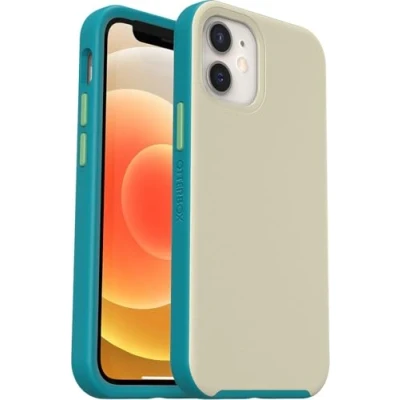 Afbeelding van OtterBox Slim Series hoesje voor iPhone 12 mini met MagSafe, schokbestendig, valbestendig, ultradun, dun beschermend hoesje, getest volgens militaire standaard, Grijs/Groente