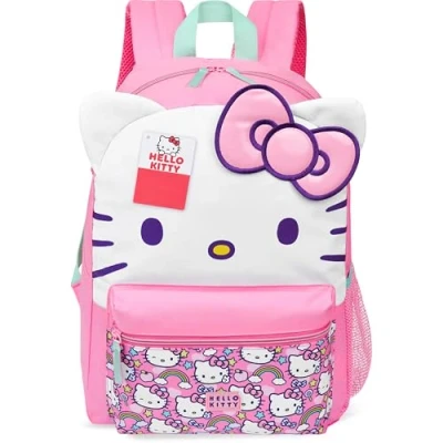 Afbeelding van Hello Kitty Sanrio Rugzak voor Meisjes 3D Boog Kawaii Anime Dagrugzak Kinderen Leuke Spullen Terug naar Schoolbenodigdheden Rugzakken Geschenken