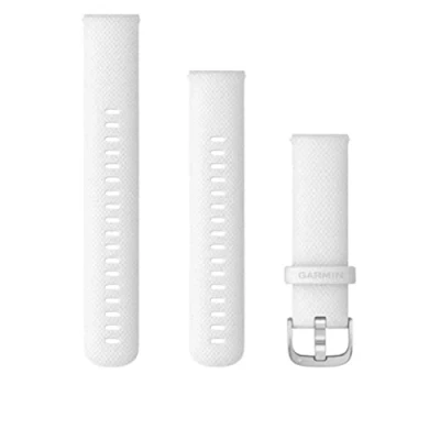 Afbeelding van Garmin Quick Release Siliconen Horlogebandje 18mm Polsbandje Wearablebandje Wit