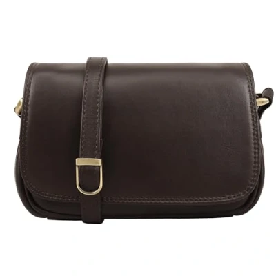 Afbeelding van Lloyd Baker Echt lederen crossbodytas, zachte schoudertas met verstelbare riem, compact formaat meerdere compartimenten, AMRITSAR, Bruin