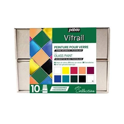 Afbeelding van Pebeo VITRAIL Collectieset, gesorteerd, 45 ml (Pack van 10)