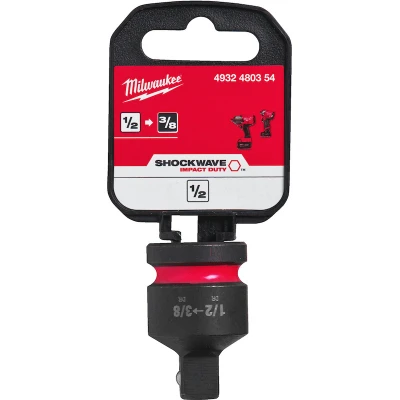 Afbeelding van Milwaukee Accessoires Verloopstuk SHOCKWAVE Hex van 1/2&quot; naar 3/8 1 stuk 4932480354