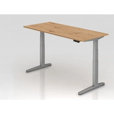Afbeelding van XBHM 19 SS Bureau 180 x 80 Knoestige Eiken Tafelhoogte I Elektrisch in hoogte verstelbaar