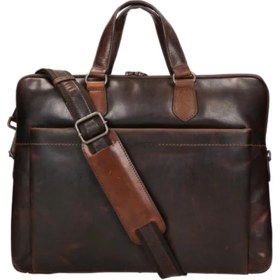 Afbeelding van Genicci Laptoptassen Noble bruin
