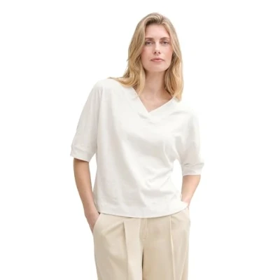 Afbeelding van TOM Tailor MIT FLEDERMAUSÄRMELN Tshirt basic, Dames, Maat: 3XL, Whisper white