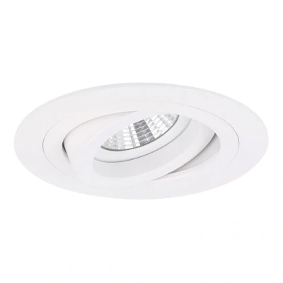 Afbeelding van Yphix Modena Inbouwspot Wit Rond Kantelbaar 1 Lichtpunt Ø 92mm Bladveren LEDdirect.nl