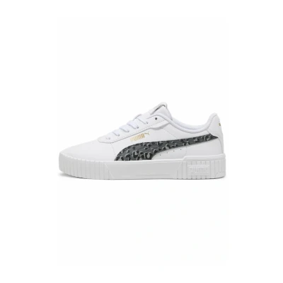 Afbeelding van Puma Carina 2 0 Animal Update Sneakers laag voor kinderen, Maat: 38, White mineral gray gold Kunststof