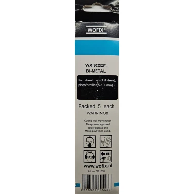 Afbeelding van Reciprozaagbladen voor staal (1,5 4mm) 150mm 5 stuks