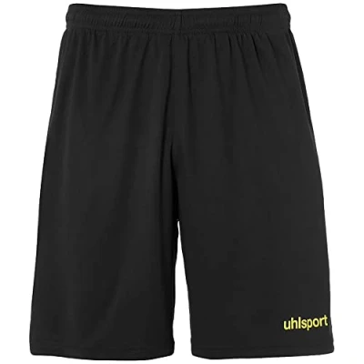 Afbeelding van uhlsport Center Basic Shorts voor kinderen, Maat: 140, Schwarz/fluo gelb