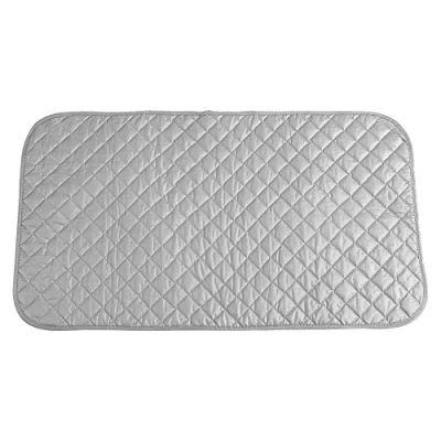 Afbeelding van Strijkdeken, opvouwbare antislip premium katoenen strijkmat wasdroger hittebestendig waskussen draagbaar voor tafelblad strijken cover en reizen