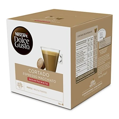 Afbeelding van Koffiecapsules Nescafé Dolce Gusto 7613033494314 Espresso Macchiato Decaffeinato (16 uds)