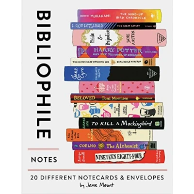 Afbeelding van Bibliophile Notes: 20 Different Notecards &amp; Envelopes