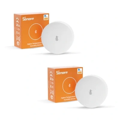 Afbeelding van SONOFF SNZB 02P ZigBee 3.0 slimme temperatuur en vochtigheidssensor, voor bewaking op afstand domotica 2 Stuck, Hub vereist, compatibel met Alexa/Google Home/Smartthings