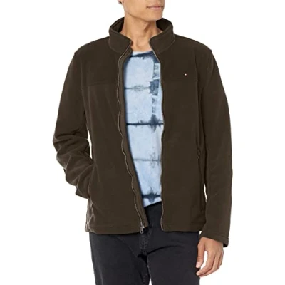 Afbeelding van Tommy Hilfiger Lichtgewicht Polar Fleecejack voor heren, Olijf, M