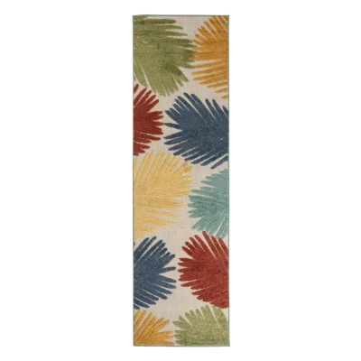 Afbeelding van Balkonkleed Palmbladeren Verano Beige/multi 66x230 Cm