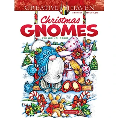 Afbeelding van Creative Haven Christmas Gnomes Coloring Book