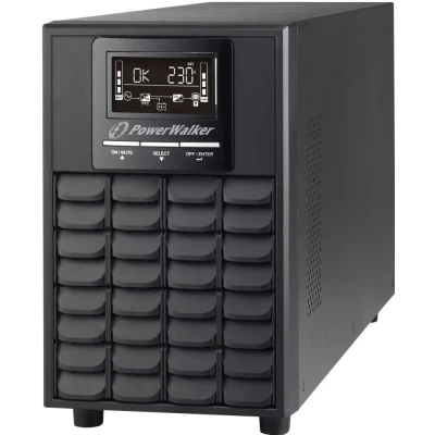 Afbeelding van PowerWalker VFI 1000 CG PF1 Dubbele conversie (online) 1000VA 4AC uitgang(en) Toren Zwart UPS