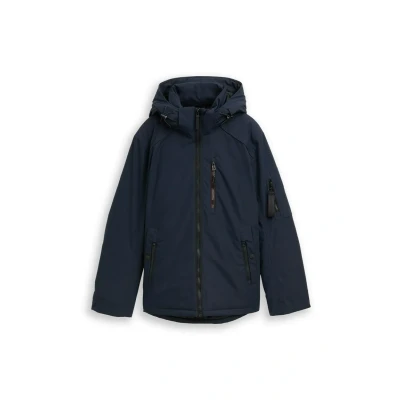 Afbeelding van TOM Tailor MIT Abnehmbarer Kapuze Winterjas, Heren, Maat: Small, Sky captain blue