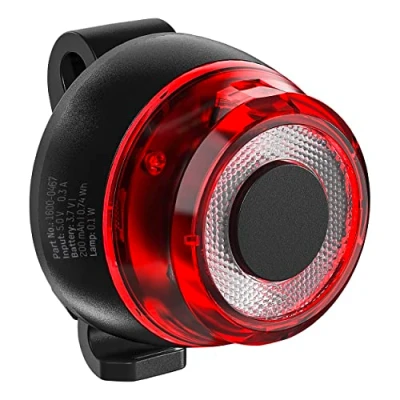 Afbeelding van ANSMANN Fietsachterlicht StVZO goedgekeurd met betrouwbare CREE LED, IPX5 beschermd, werkt op batterijen tot 4 uur batterijduur, oplaadbaar via USB