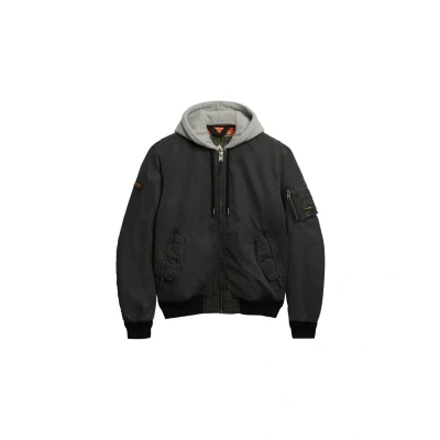 Afbeelding van Superdry Military Lichte jas, Heren, Maat: Large, Washed black