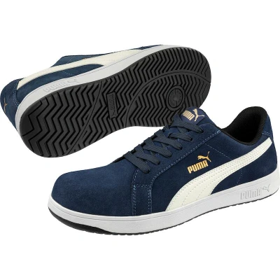 Afbeelding van Veiligheidsschoen ICONIC SUEDE LOW NAVY S1PL ESD FO SR Puma