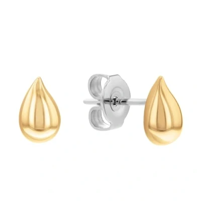 Afbeelding van Calvin Klein CJ35000071 Oorbellen Oorknopjes Sieraad Staal Goudkleurig 3 mm breed 7 lang