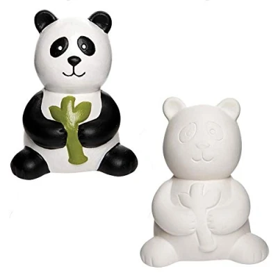 Afbeelding van Baker Ross AX848 Panda Spaarpotjes Pak Van 2, Ontwerp Ons Eigen Keramische Kunst En Ambacht Projecten Voor Kinderen