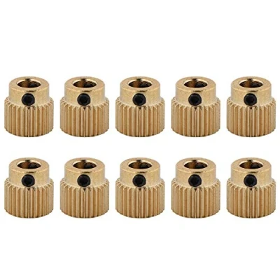Afbeelding van 3D printer onderdelen 10 STUKS messing extruderwiel 26/40 tanden aandrijfwiel voor CR 10.CR 10S, S4, S5, Ender 3, 3 Pro, MK7 MK8 extruder (26 tanden)