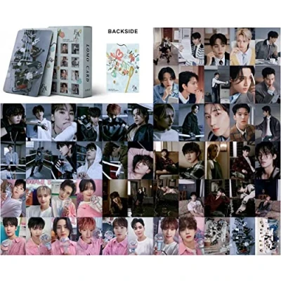 Afbeelding van GUNBAK Kpop Seventeen Lomo kaarten, 55 stuks, fotokaarten, FML Novel Album kaarten ansichtkaarten voor fans, cadeau (FML 1)