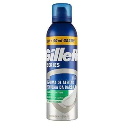 Afbeelding van Gillette Serie kalmerend scheerschuim met aloë vera voor mannen scheerapparaat, 250 ml