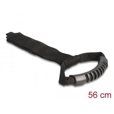 Afbeelding van Delock Tragegurt mit Klettverschluss L 560 x B 50 mm schwarz 2 Stück