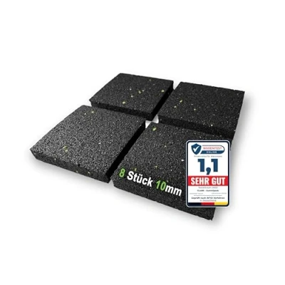 Afbeelding van CLARE Premium trillingsdemper als wasmachine onderlegger en anti slip pads 90 x mm minder lawaai beweging trillingsmat voor luidsprekers, 3D printer 8 stuks, 10