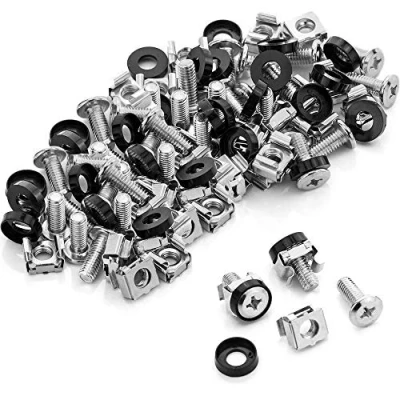 Afbeelding van MMOBIEL 50 stuks kooimoeren, schroeven en ringen M6 x 16 mm rackmontage