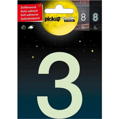 Afbeelding van Pickup Glow In The Dark Huisnummer 3 7,5 cm