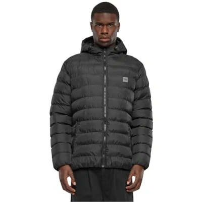 Afbeelding van Urban Classics Basic Bubble Jacket Winterjas, Heren, Maat: XS, Black
