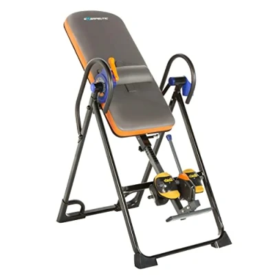 Afbeelding van EXERPEUTIC 975SL All Inclusive Heavy Duty 350LB Capaciteit Inversietafel met Air Soft Enkelkussens, Surelock en iControl Systemen
